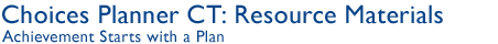Choices Planner: Resource Materials